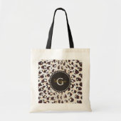 Monogram van het moderne kathedaap tote bag (Voorkant)