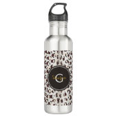 Monogram van het moderne kathedaap waterfles  (Voorkant)