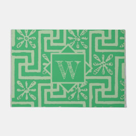 Monogram van het moderne ontwerp grieks belangrijk deurmat