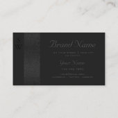 Monogram van het moderne zwarte slangenpatroon don visitekaartje (Achterkant)
