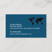 Monogram van het vliegtuig van de internationale r visitekaartje (Achterkant)