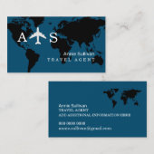 Monogram van het vliegtuig van de internationale r visitekaartje (Voorkant / Achterkant)