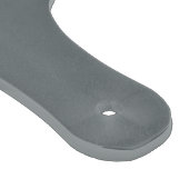Monogram van het witte Initiaal van de Kool Gray Snijplank (Hoek)