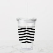 Monogram van Limoncillo Ribbon Stripes van Lemon L Acryl Drinkbeker (Rechts)
