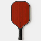 Monogram van rood mahoniehout pickleball paddle (Achterkant)