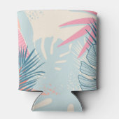 Monogram van tropische Waterverf Blikjeskoeler (Achterkant)