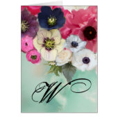 MONOGRAM VAN WITTE PINKROOIEN EN VAN ANEMONSENSTRO (Voorkant)