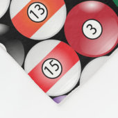 Monogram vast en 🎱 Billiards Balls Fleece Deken (Hoek)