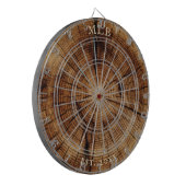 Monogram Vast jaar Woodslice Treerings Dartbord (Voorkant Links)