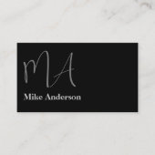 Monogram Vastgoed Visitekaartjes Stijl (Voorkant)