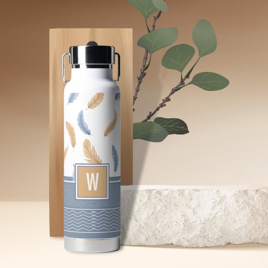 Monogram Veerpatroon Waterfles