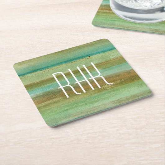 Monogram | Velden in voorjaar I Kartonnen Onderzetters (Schuin)