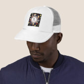 Monogram Venti Coffee Lover Herfst Donker Paars Trucker Pet (In situ)