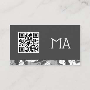 Monogram   veren   QR-code Visitekaartje