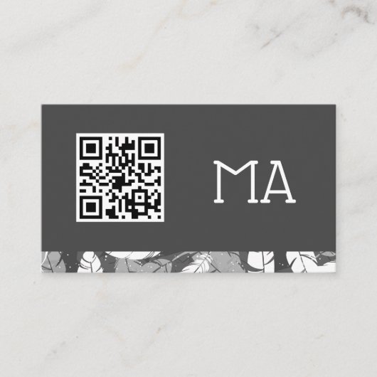 Monogram | veren | QR-code Visitekaartje (Voorkant)