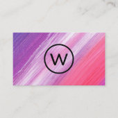 Monogram | Verf Textuur  Visitekaartje (Voorkant)