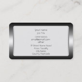 Monogram, Vermogensstrategie Consultant, metaal-lo Visitekaartje (Achterkant)