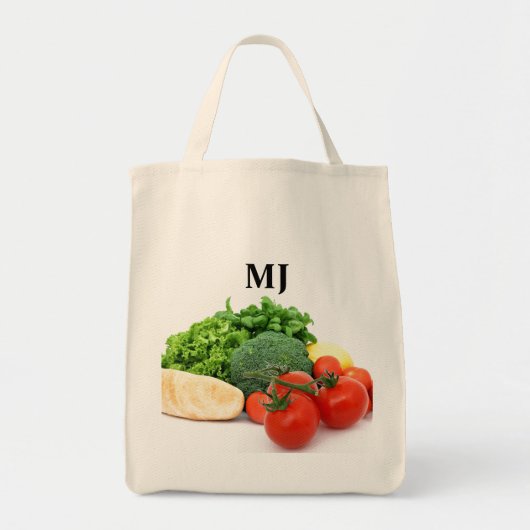 Monogram verse boodschappentas tote bag (Voorkant)