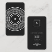 Monogram | Verticaal vinylrecord DJ Visitekaartje (Voorkant / Achterkant)