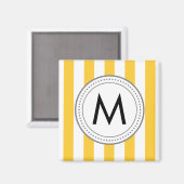 Monogram Vertical Strepen Magneet - geel (Voorkant / Achterkant)