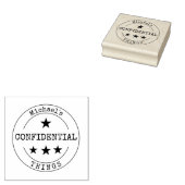 Monogram Vertrouwelijk Rubberstempel (Gestempeld)