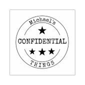 Monogram Vertrouwelijk Rubberstempel (Afrduk)