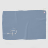 Monogram - vervaagd denim kleur golfhanddoek (Horizontaal)