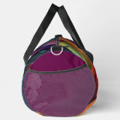 Monogram vet kleurrijk abstract patroon plunjezak (Rechts)