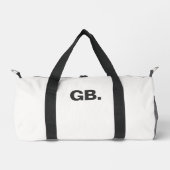 Monogram Vet Moderne Minimal Wit Plunjezak (Voorkant)