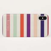 Monogram Vet Stripes Case-Mate iPhone Case (Achterkant (horizontaal))