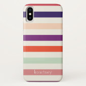 Monogram Vet Stripes Case-Mate iPhone Case (Achterkant)