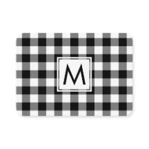 Monogram Vet Zwart Wit Buffel Plaid Patroon