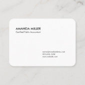 Monogram Vet Zwart Wit Buffel Plaid Patroon Visitekaartje (Achterkant)