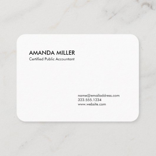 Monogram Vet Zwart Wit Buffel Plaid Patroon Visitekaartje (Achterkant)