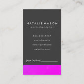 Monogram Vibrant Kleuren Afspraakkaart Afsprakenkaartje (Achterkant)