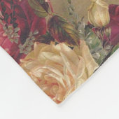 Monogram  Victoriaans Roos Floral Fleece Deken (Hoek)