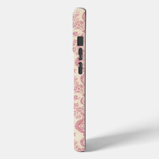 Monogram Victoriaans Roze Damaskpatroon Case-Mate iPhone Case (Achterkant / Links)