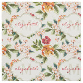 Monogram  Victoriaans Waterverf Floral Stof (Swatch)