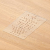 Monogram Victoriaanse Waaiers Uitnodiging (Laagn)