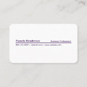 Monogram | Vierkant | Geborsteld goud Visitekaartje (Achterkant)