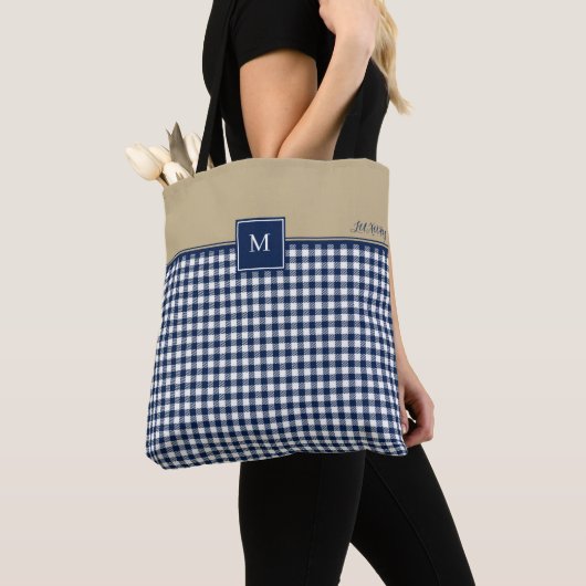 Monogram Vierkante Patroon Canvas tas (Dichtbij)