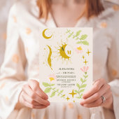 Monogram Vintage Hemelse Botanische Trouwkaart Kaart
