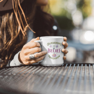 Monogram Vintage Inspirerende Tuincitaat Koffiemok