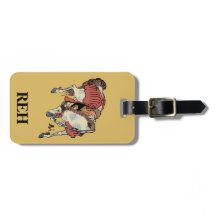 Monogram Vintage Japans Paard op Beslagen Geel