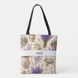 monogram vintage provence lavendel tas
