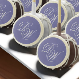 Monogram Violet Bruiloft Elegant Script Paarse