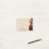 Monogram Violin Post-it® Notes (Op bureau)