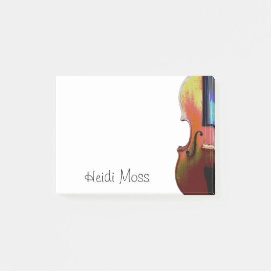 Monogram Violinist Post-it® Notes (Voorkant)