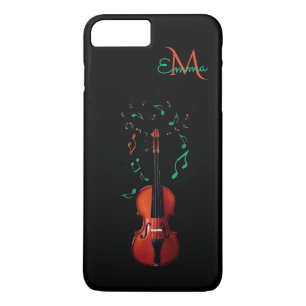 Monogram Vioolmuziek iPhone 7 Plus Hoesje