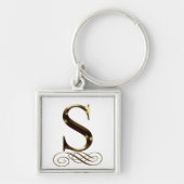 Monogram VIP Gold"S" Sleutelhanger (Voorkant)
